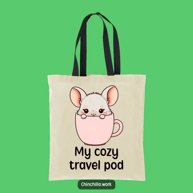 Funny Office Chinchilla Mug Tote Bag - Coffee Lover Gift